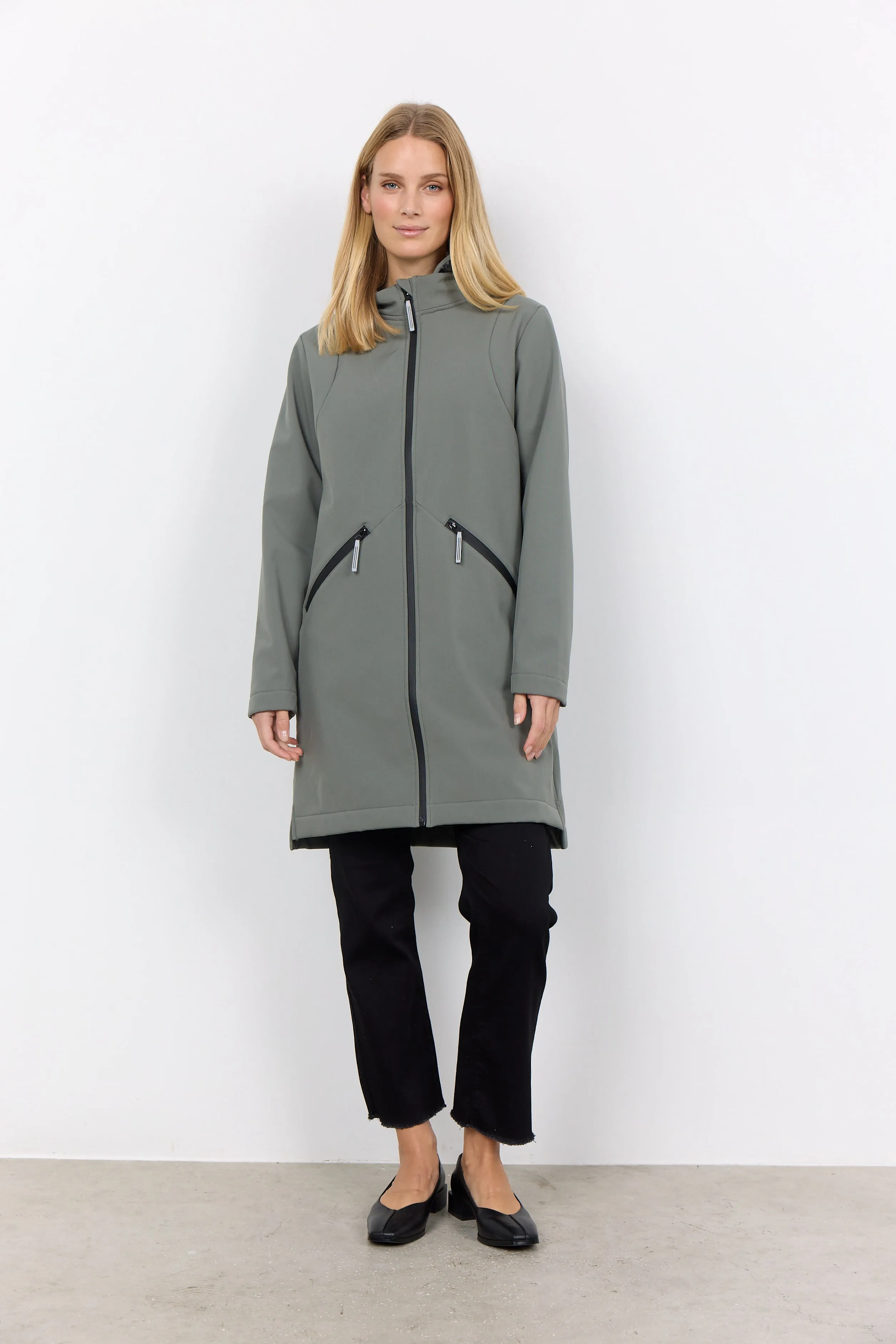 18337- Misty Green Julla Coat - Soya Concept