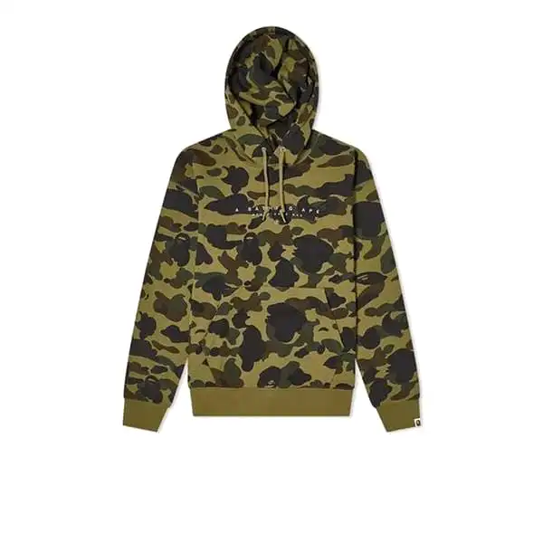 BAPE WORLD GONE MAD HOODIE CAMO GREEN