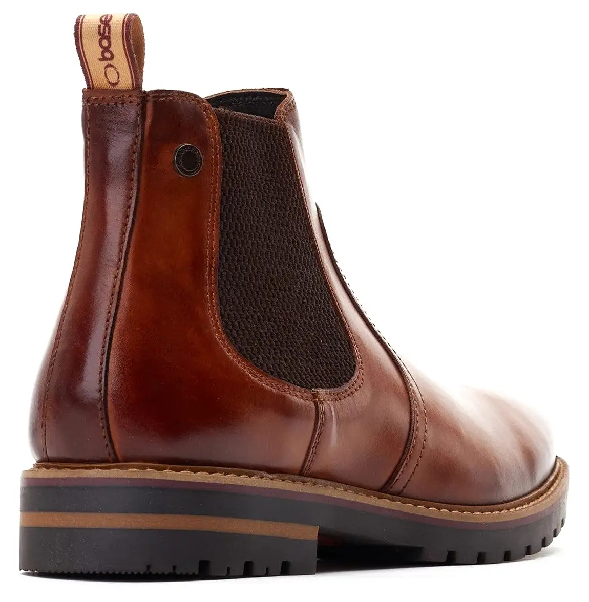 Base London Cutler Washed Mens Leather Chelsea Boot