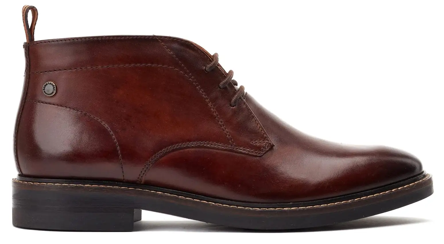 Base London Knebworth Mens Leather Lace Up Chukka Boot