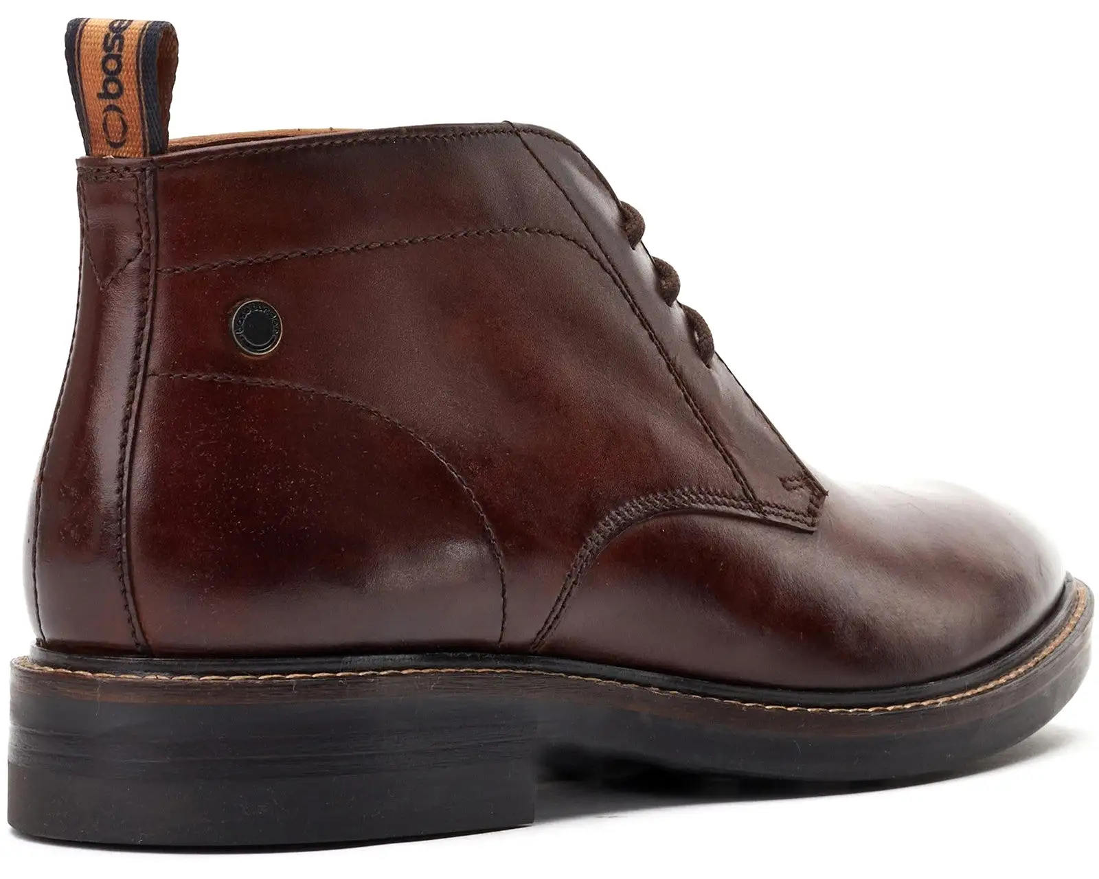 Base London Knebworth Mens Leather Lace Up Chukka Boot