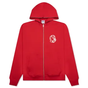 BB Helmet Zip Hoodie - Red