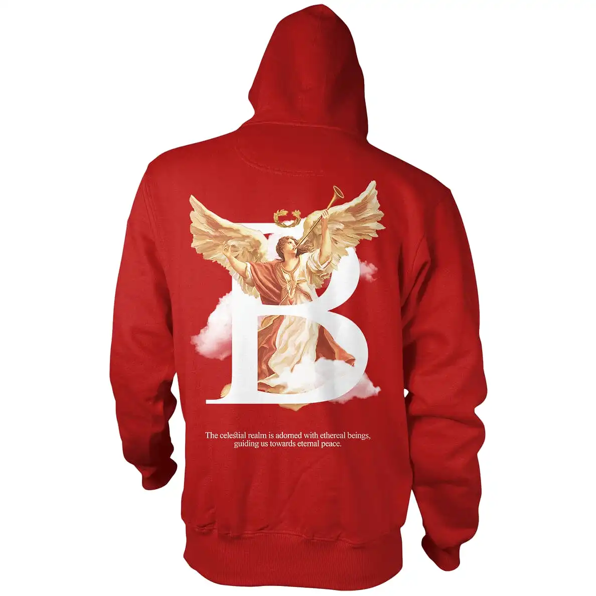 Be of God - Red Zipper Hoodie Sweatshirt