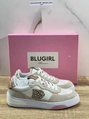 Blugirl Blumarine Donna sneaker Wow Pelle Skin Rose casual shoes woman