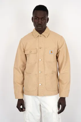 Carhartt WIP Camicia Michigan Coat Cotone Sabbia