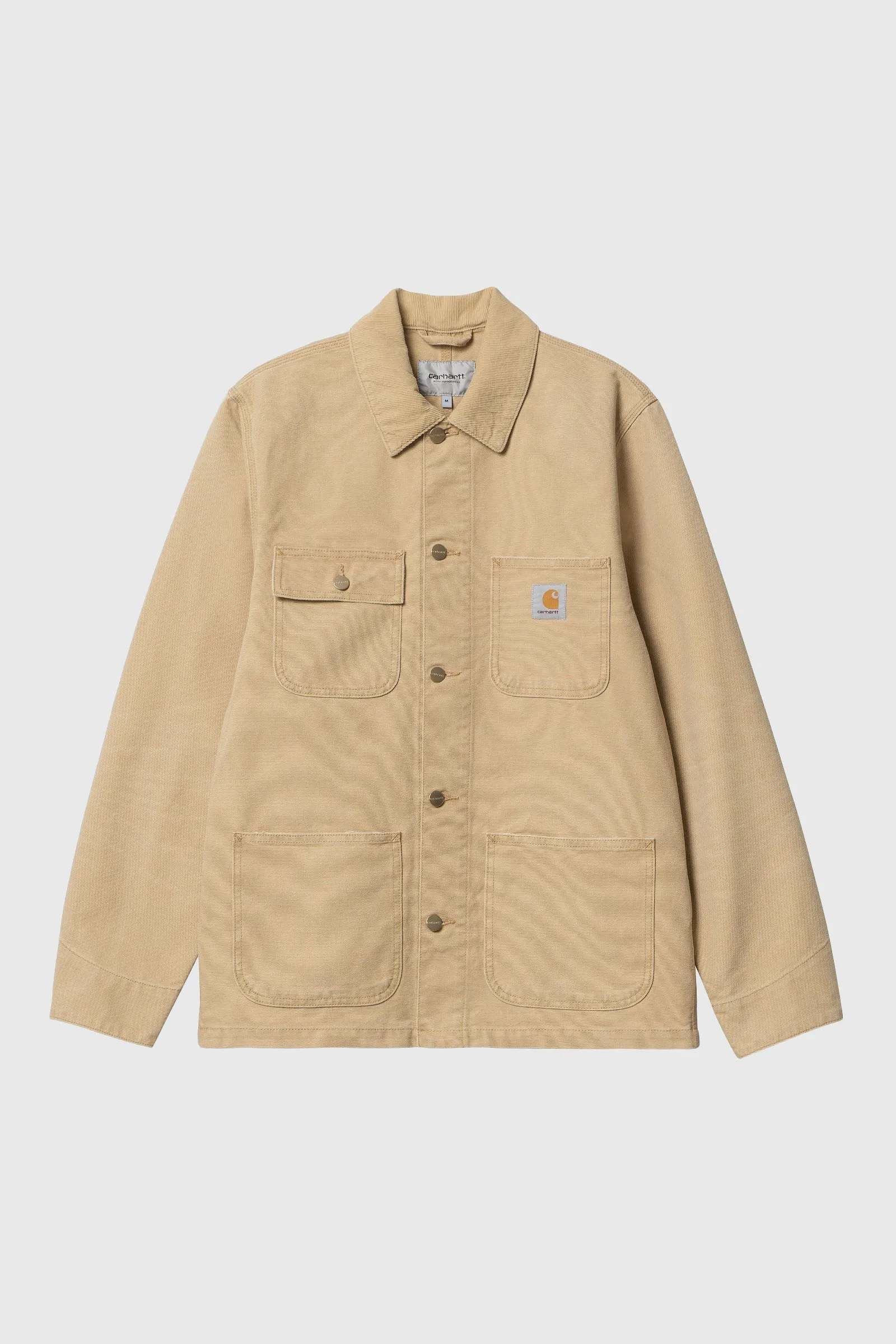 Carhartt WIP Camicia Michigan Coat Cotone Sabbia