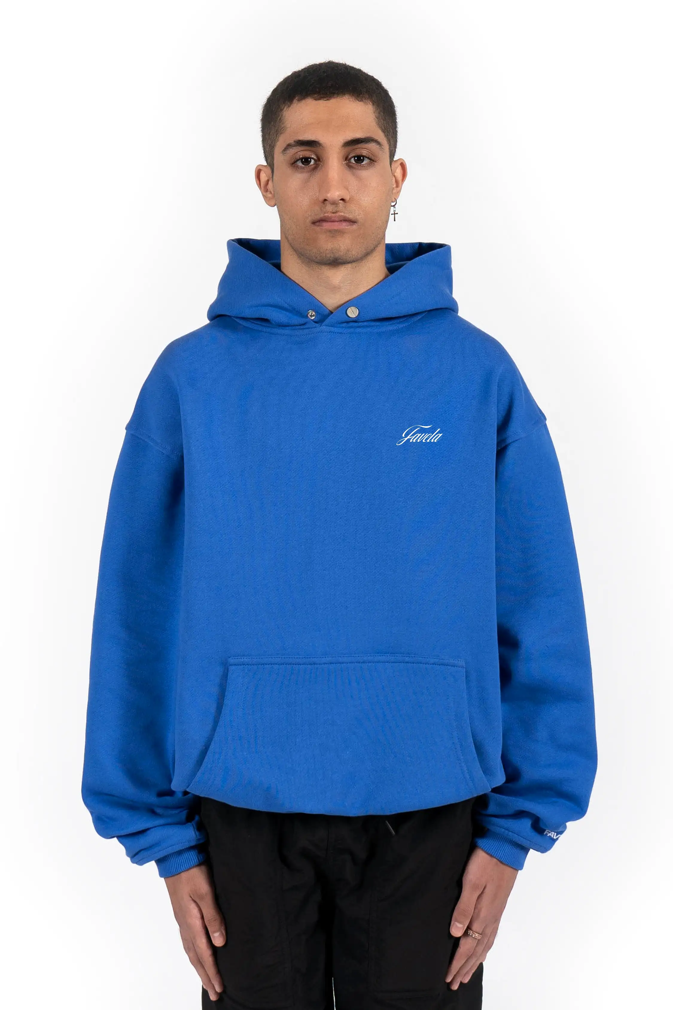 CERTIFIED MEMBER ROYAL BLUE SNAP BUTTON HOODIE