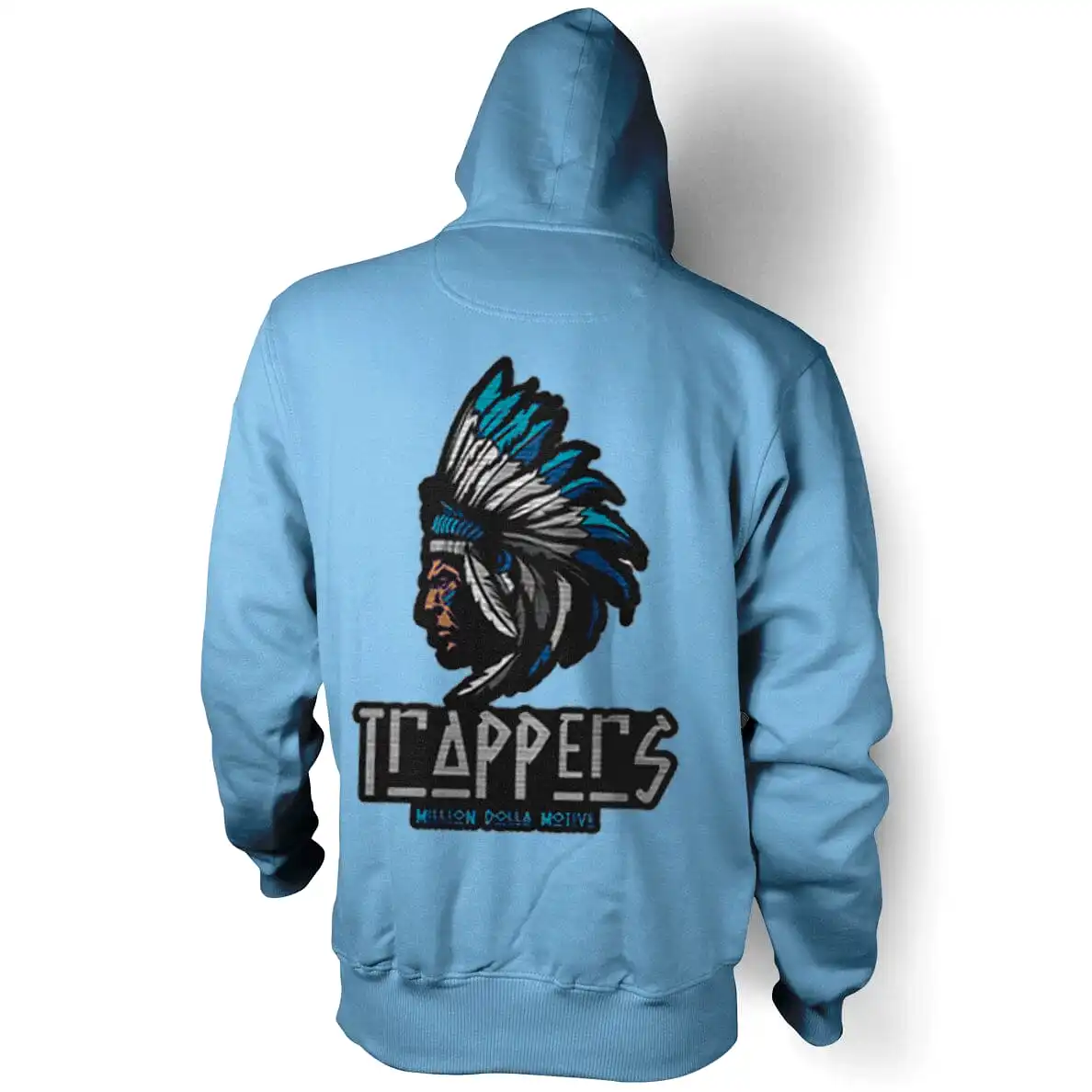 Chenille Trappers - University Blue Hoodie Sweatshirt