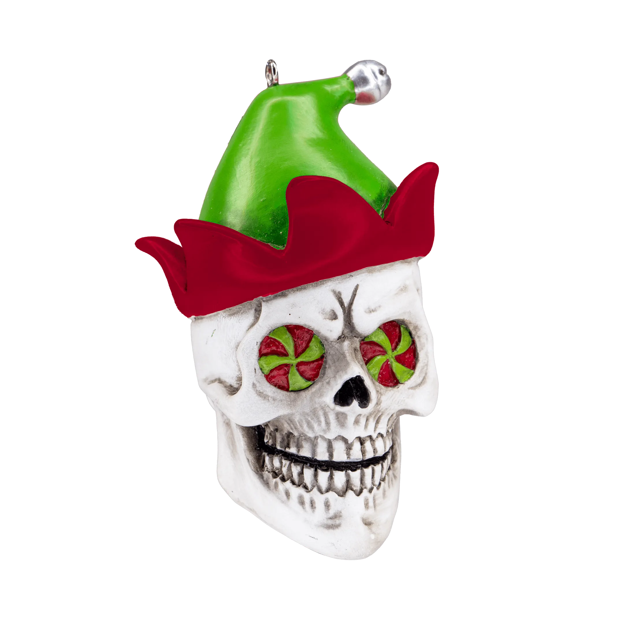 Christmas Skull Ornament