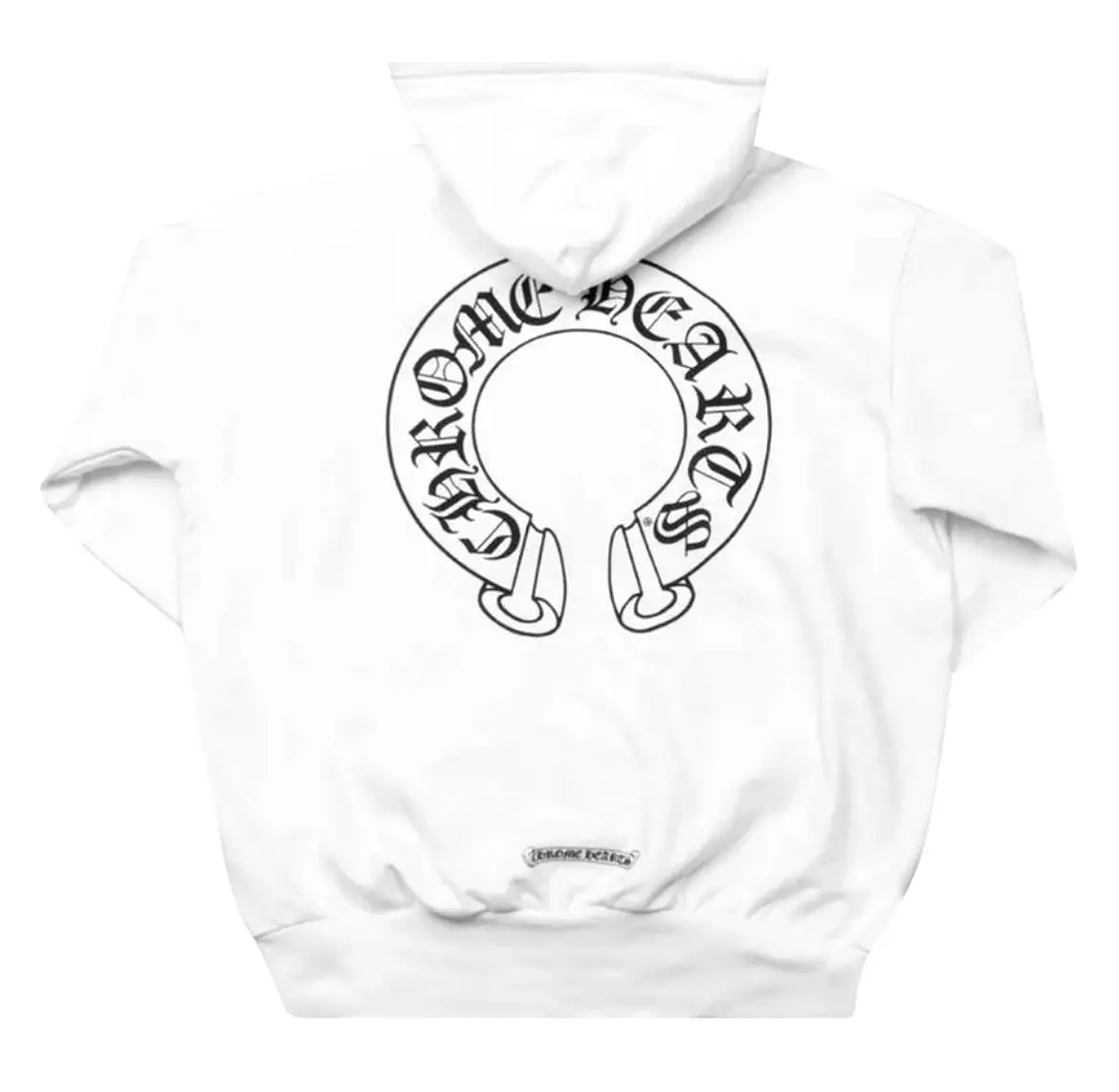 CHROME HEARTS HORSE SHOE FLORAL ZIP UP HOODIE WHITE