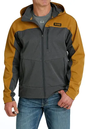 'Cinch' Men's Bonded Hoodie Jacket - Charcoal