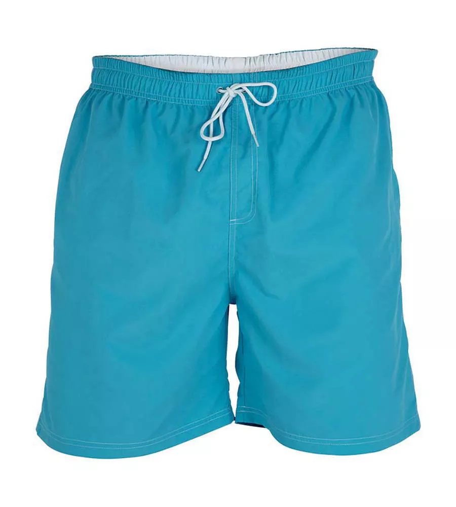 D555 Mens Blue Full Length Swim Short (YARROW BLUE)