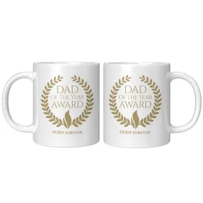 Dad Of The Year Award Personalized Ceramic Mug