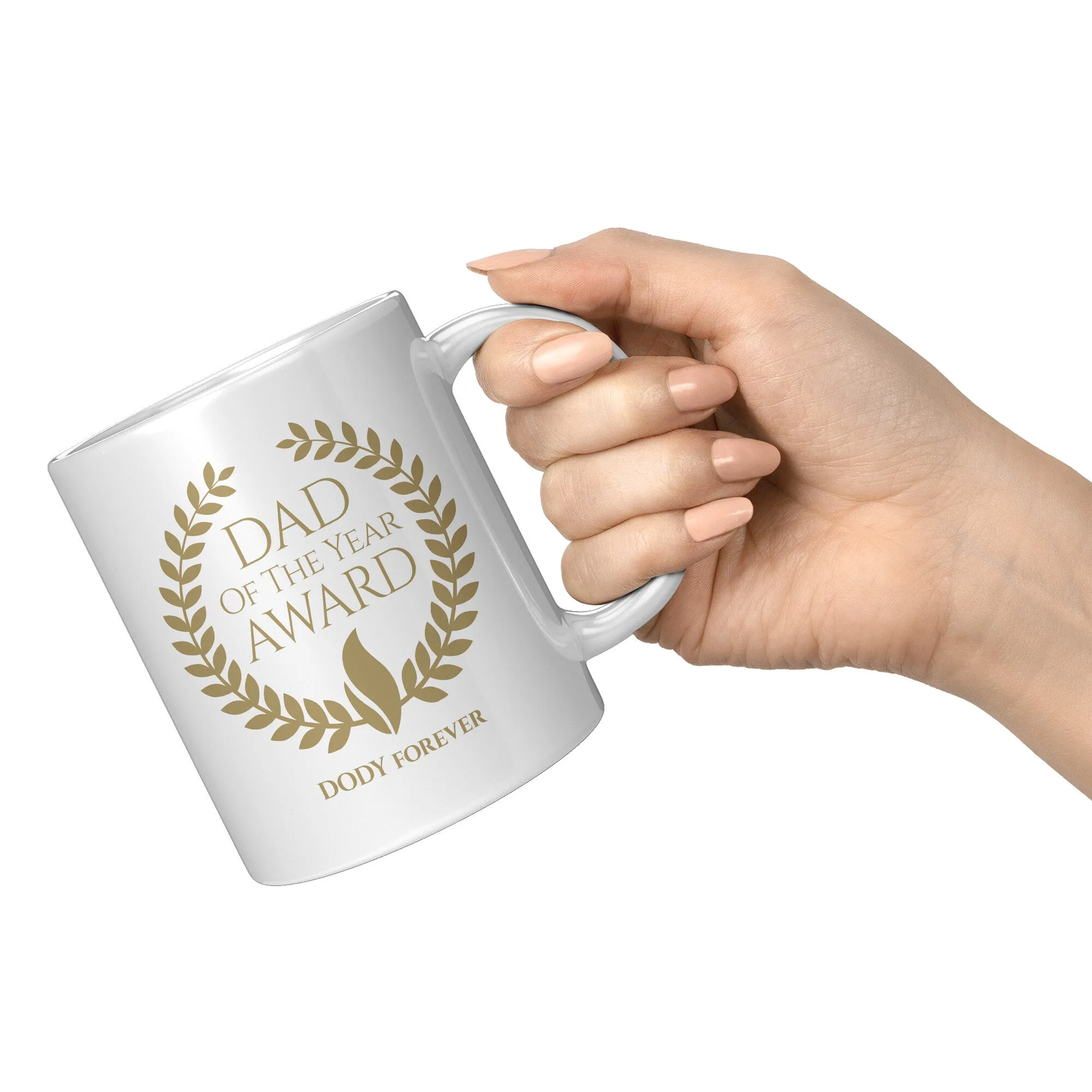 Dad Of The Year Award Personalized Ceramic Mug