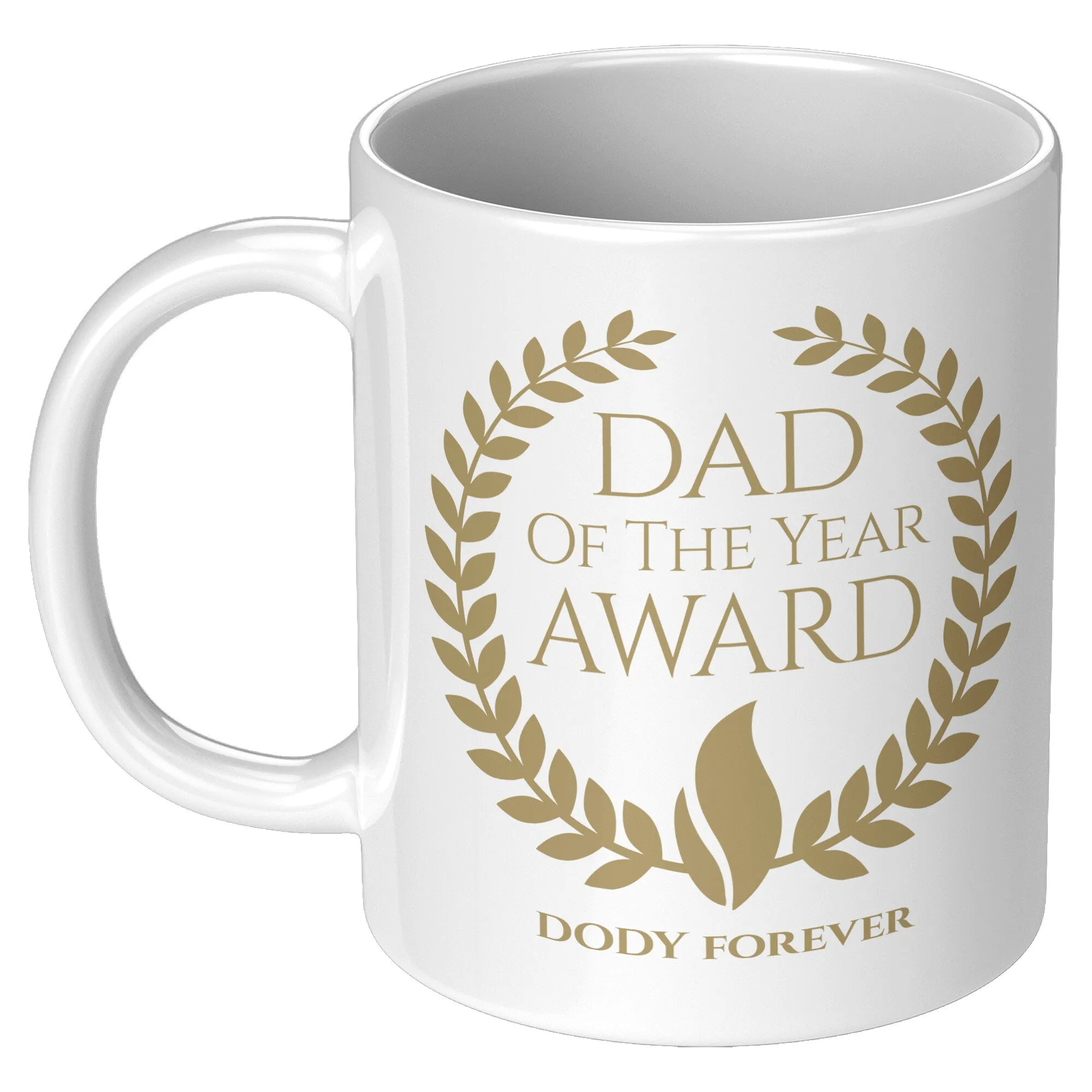 Dad Of The Year Award Personalized Ceramic Mug