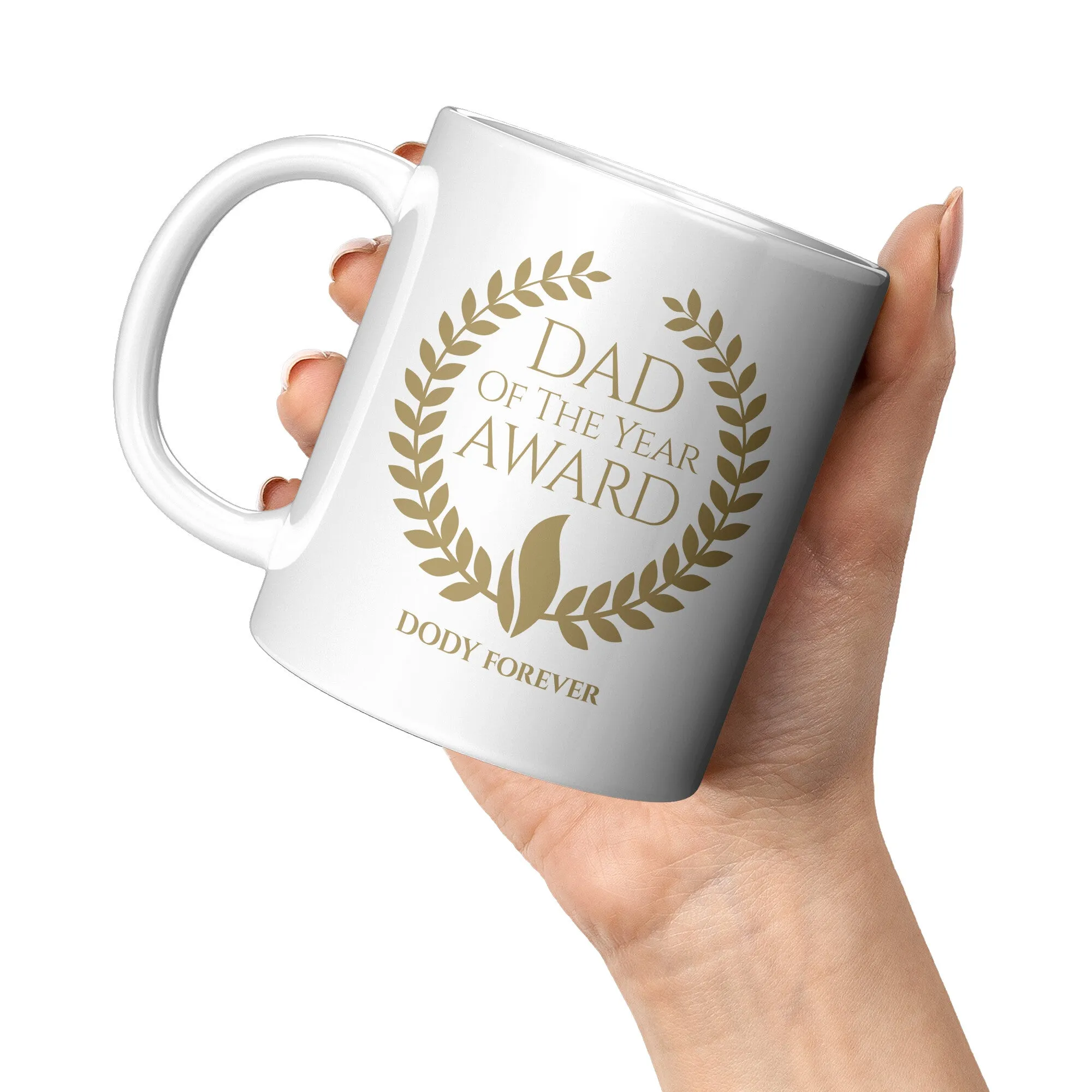 Dad Of The Year Award Personalized Ceramic Mug