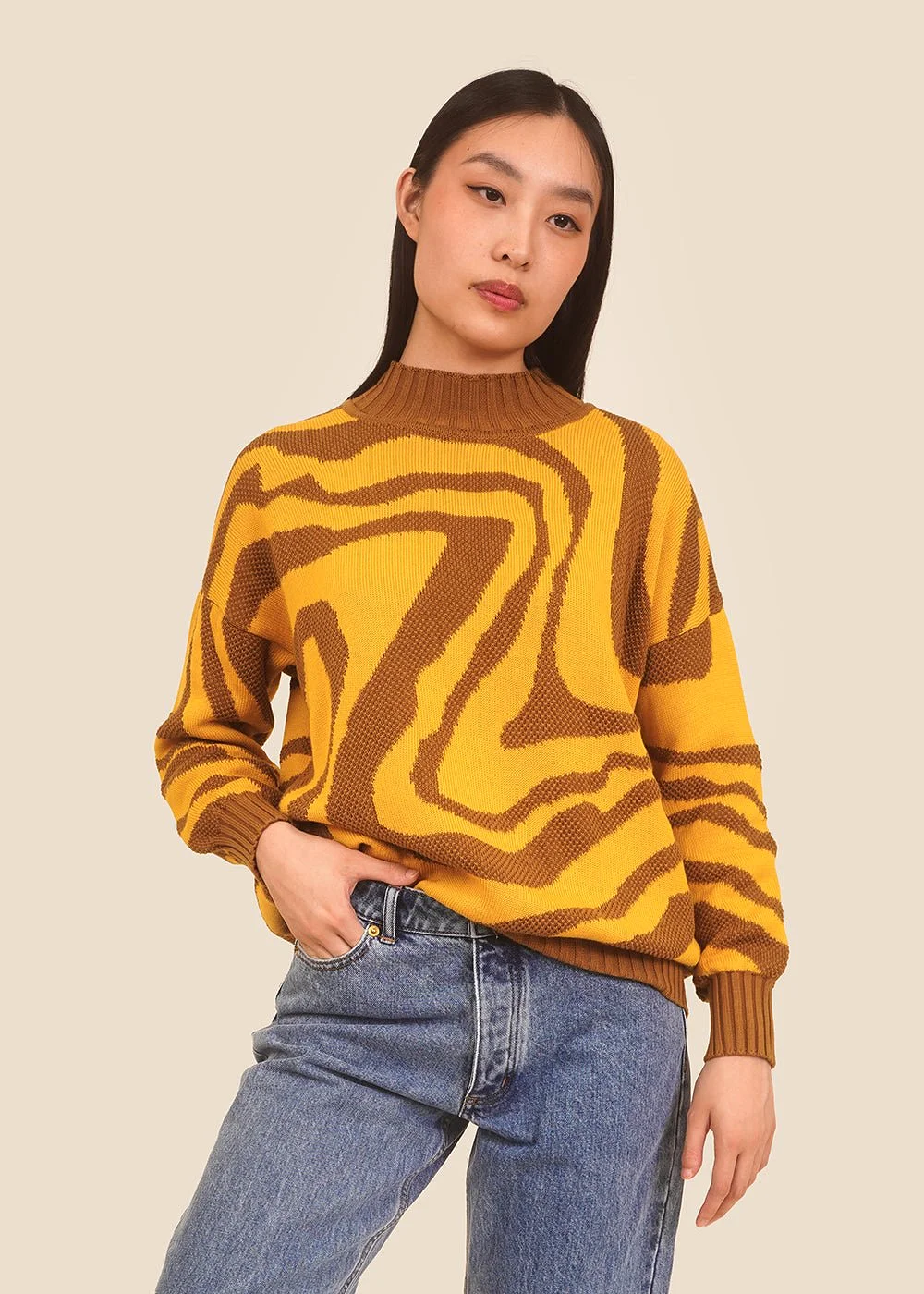 Dipped Banana Lily Sweater