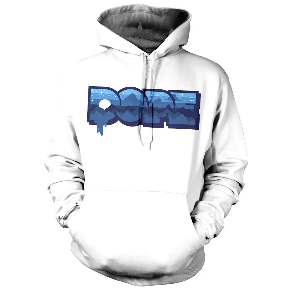 Dope Sky - White Hoodie Sweatshirt