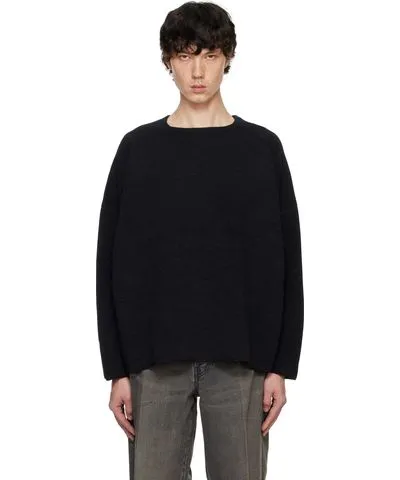 Fear of God Black Ottoman Straight Neck Sweater