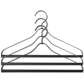 ferm LIVING Coat Hanger - Set of 3Black