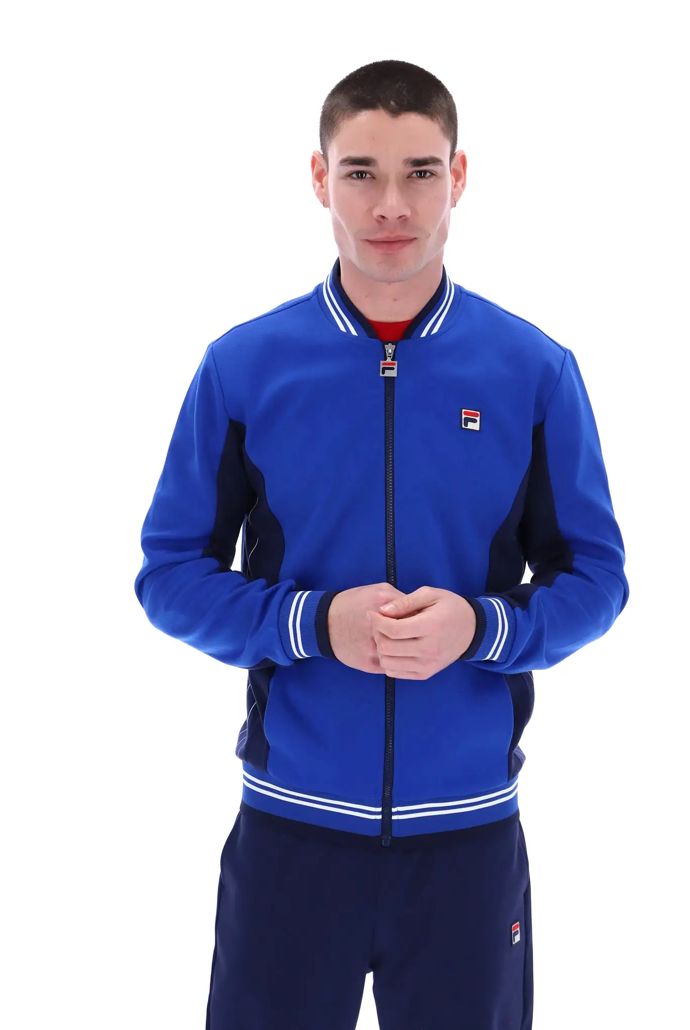 Fila Vintage Settanta Borg Track Jacket/Bright Blue 422 - SS23 SALE