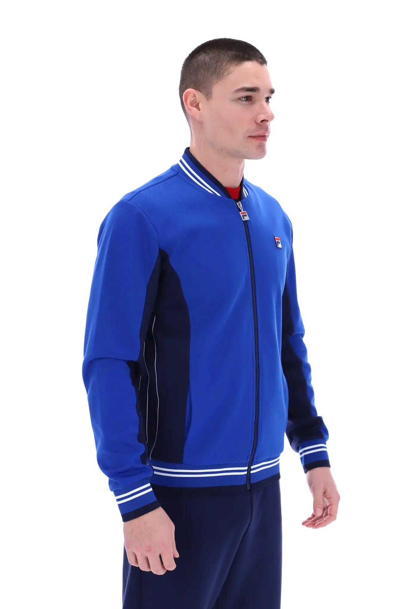 Fila Vintage Settanta Borg Track Jacket/Bright Blue 422 - SS23 SALE