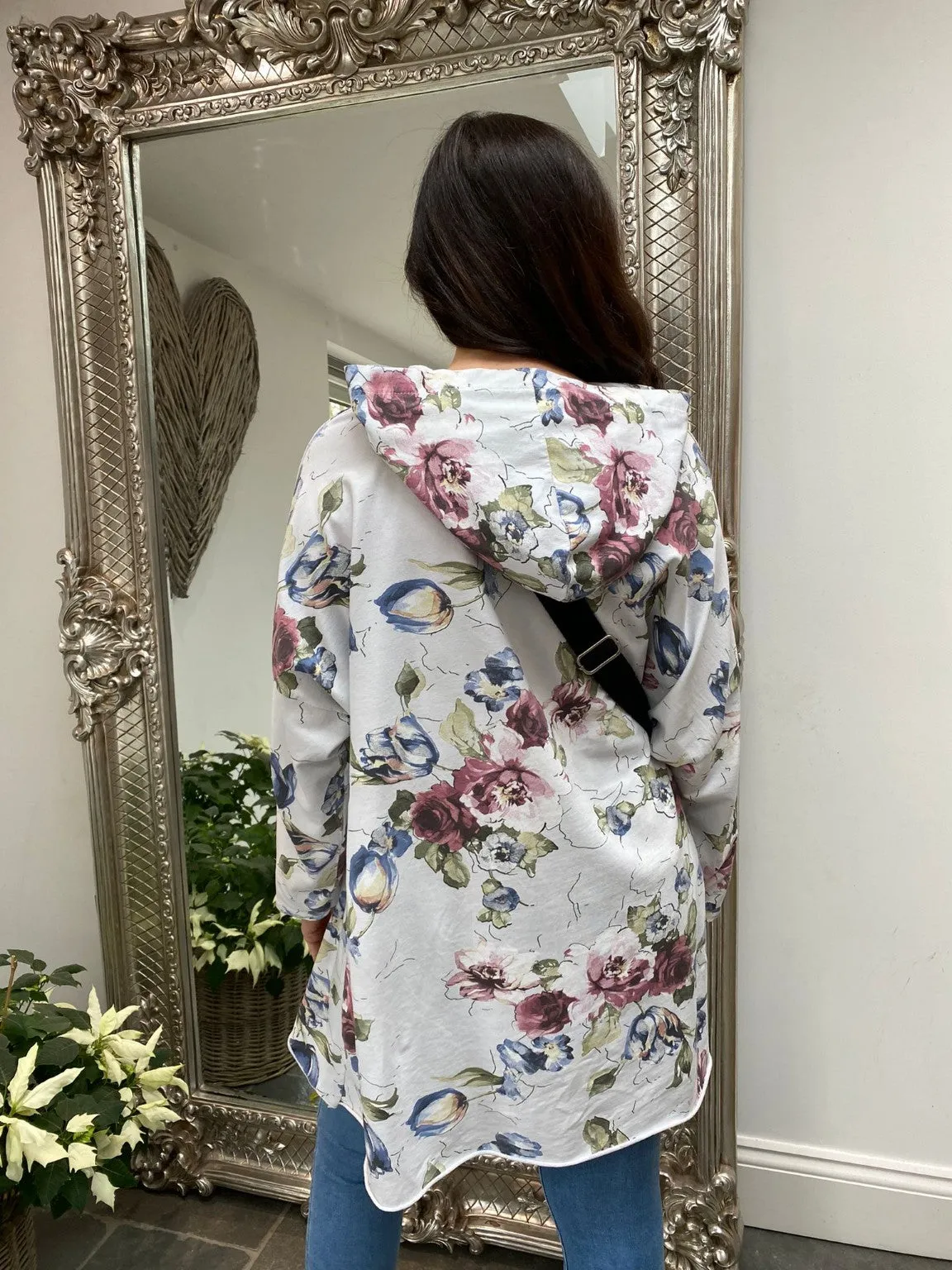 Floral Front Pocket Hoodie Sasha