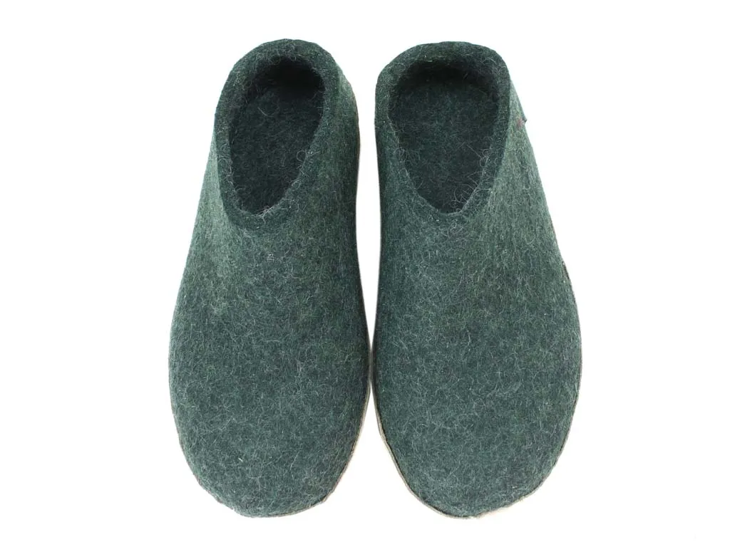 Glerups Slippers open heel Forest