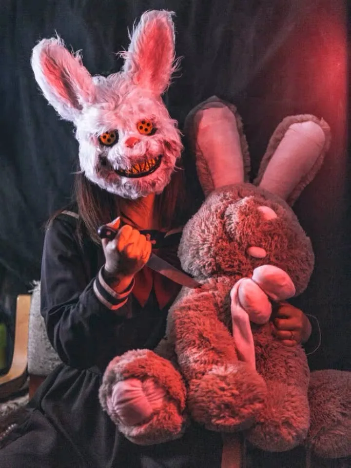 Halloween bloody rabbit / bear mask