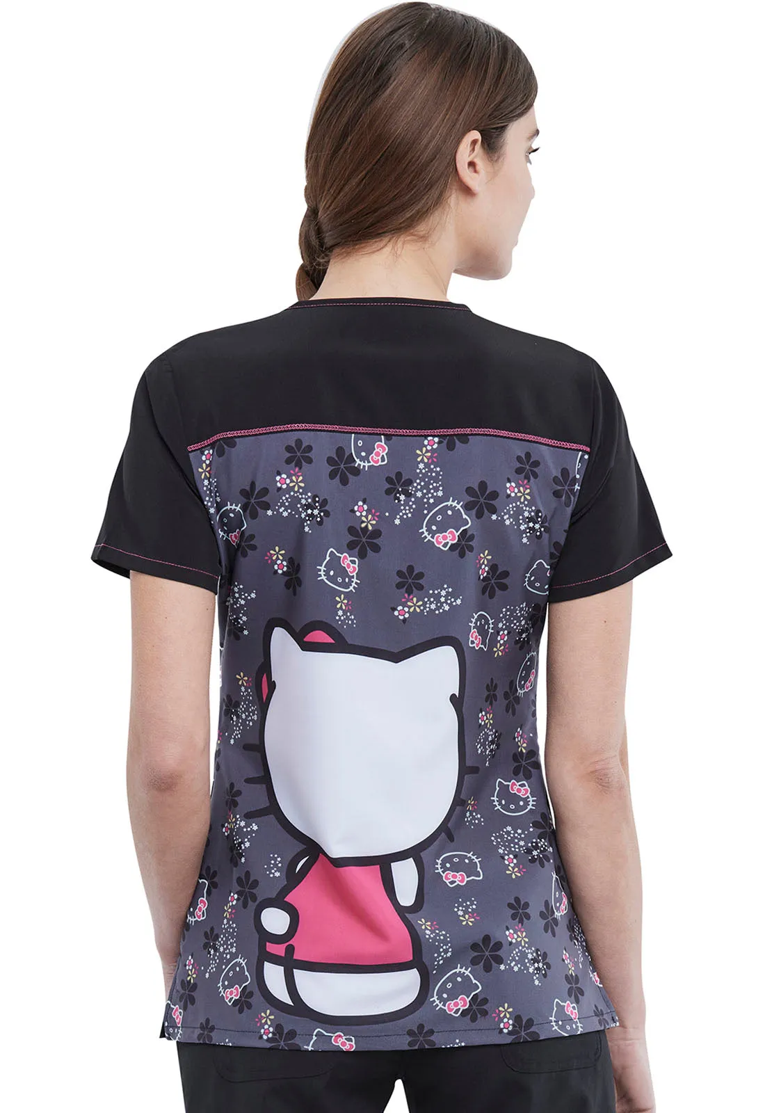 Hello Kitty V-Neck Top in Kisses