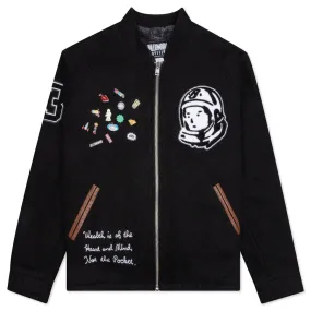 Helmet Varsity Jacket - Black