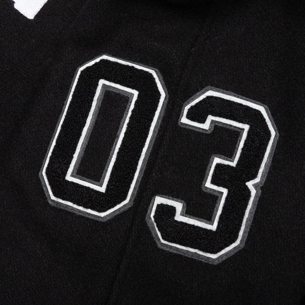 Helmet Varsity Jacket - Black