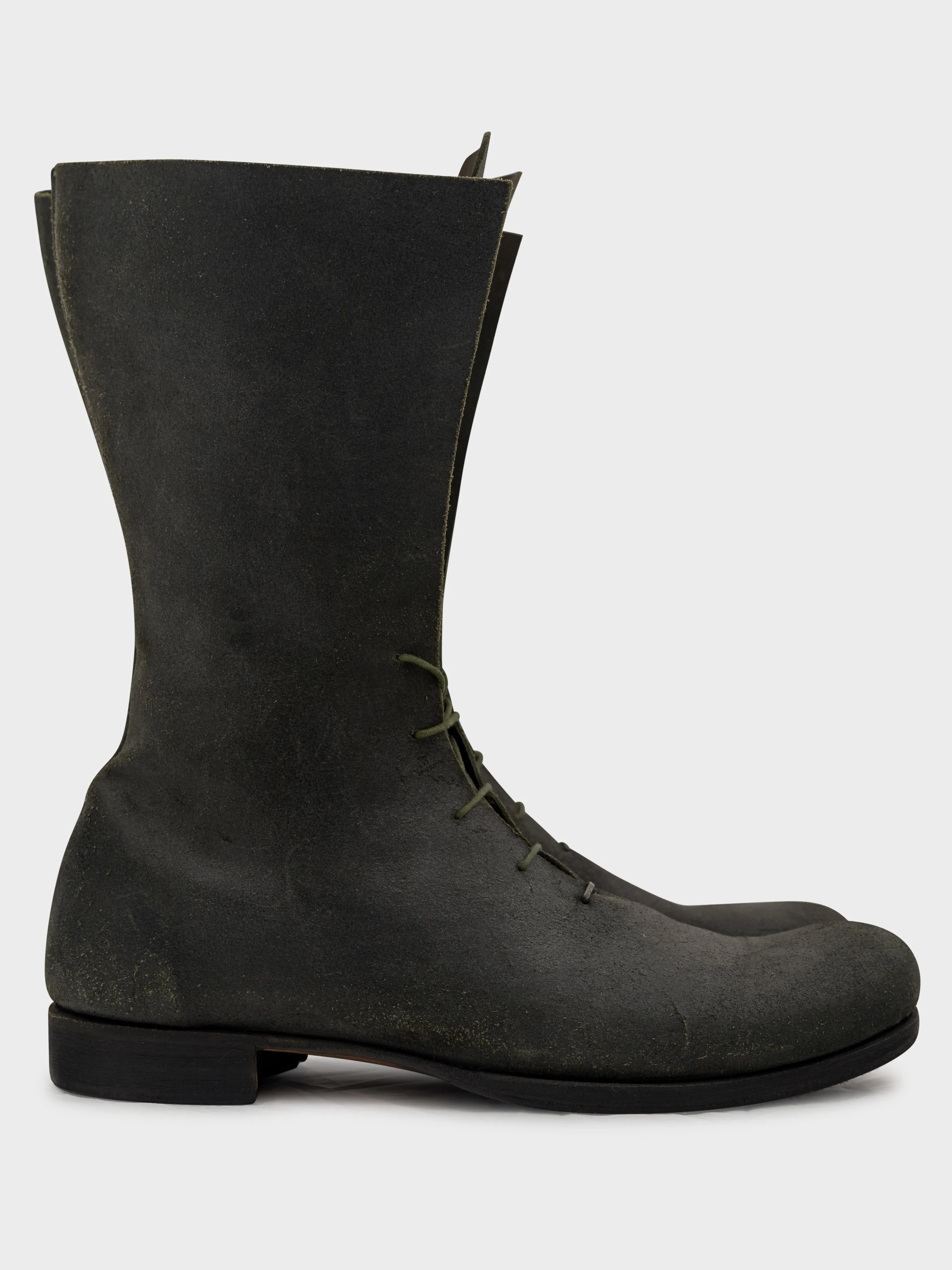 High Leather Combat Boots