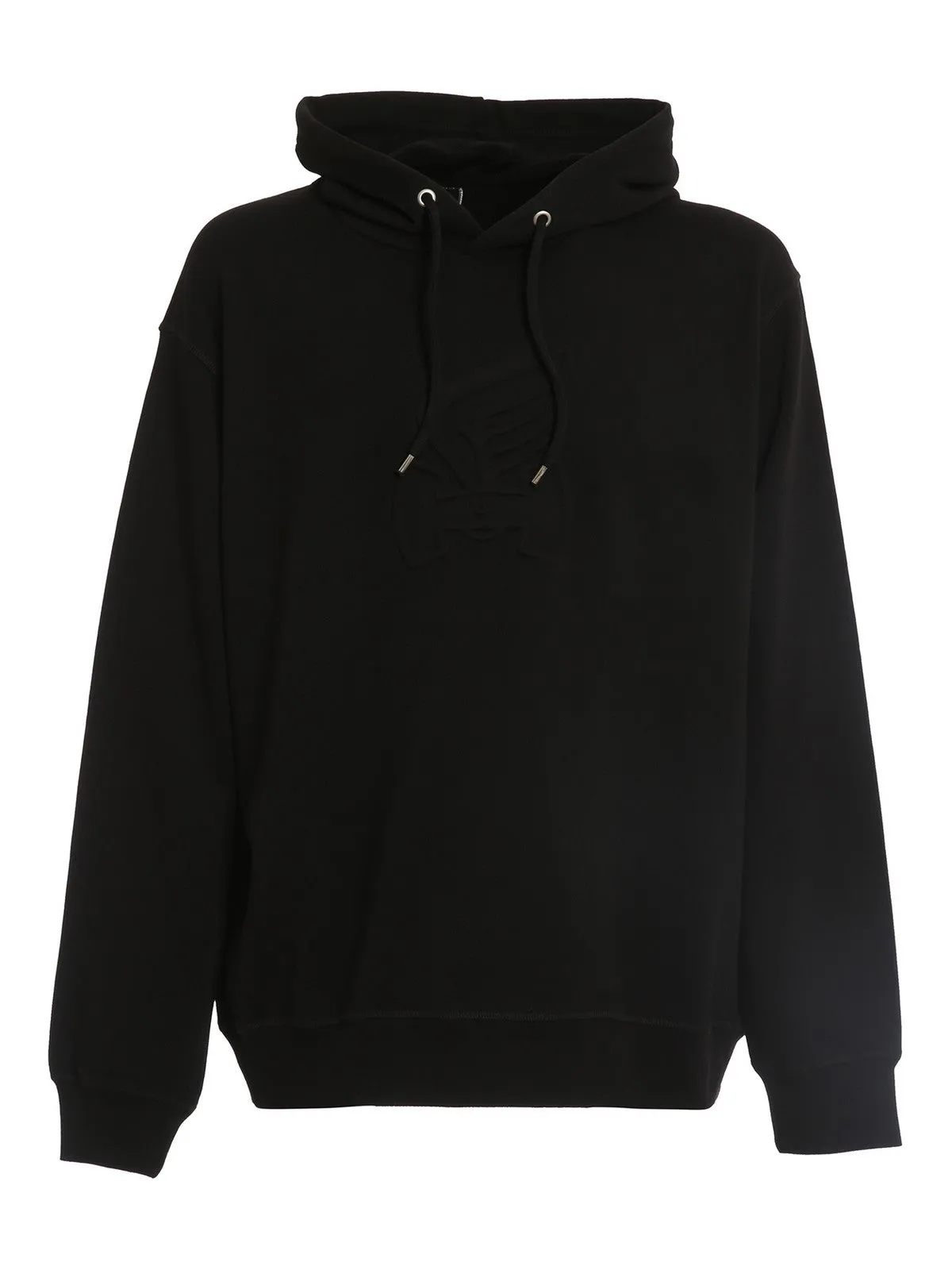 Hogan Logo Embossed Drawstring Hoodie