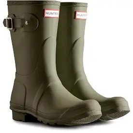 Hunter Original Short Tri Colour Womens Waterproof Wellington Boot