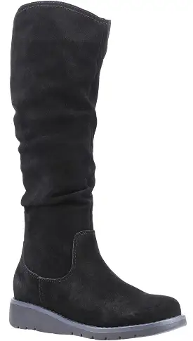 Hush Puppies Lucinda Womens Suede Leather Knee Boot