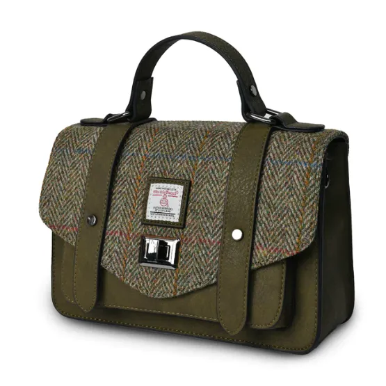 Islander The Medium Satchel with Harris Tweed