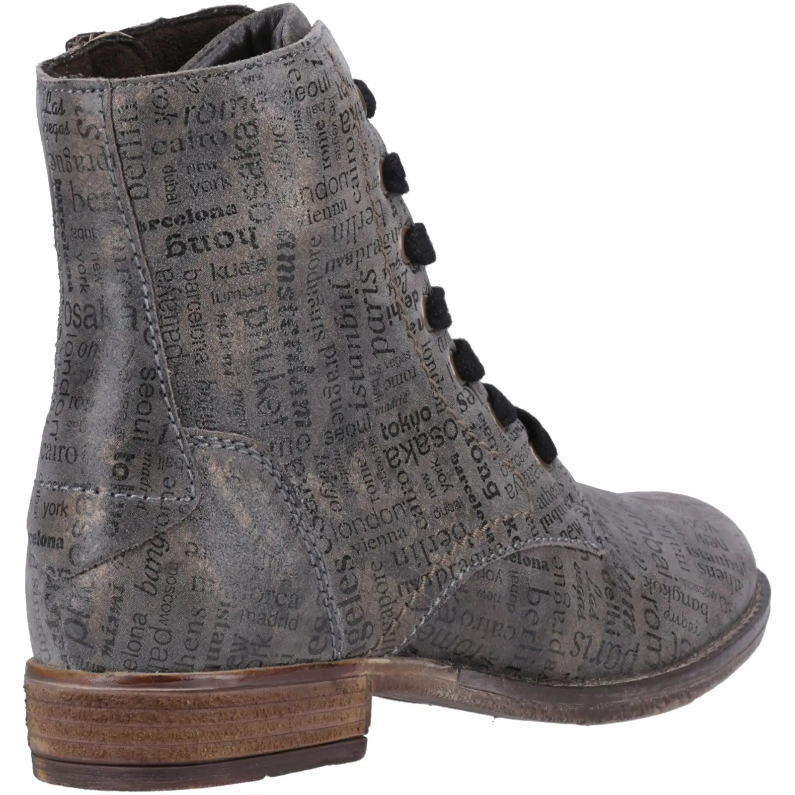 Josef Seibel Sienna 82 Womens Printed Leather Ankle Boot