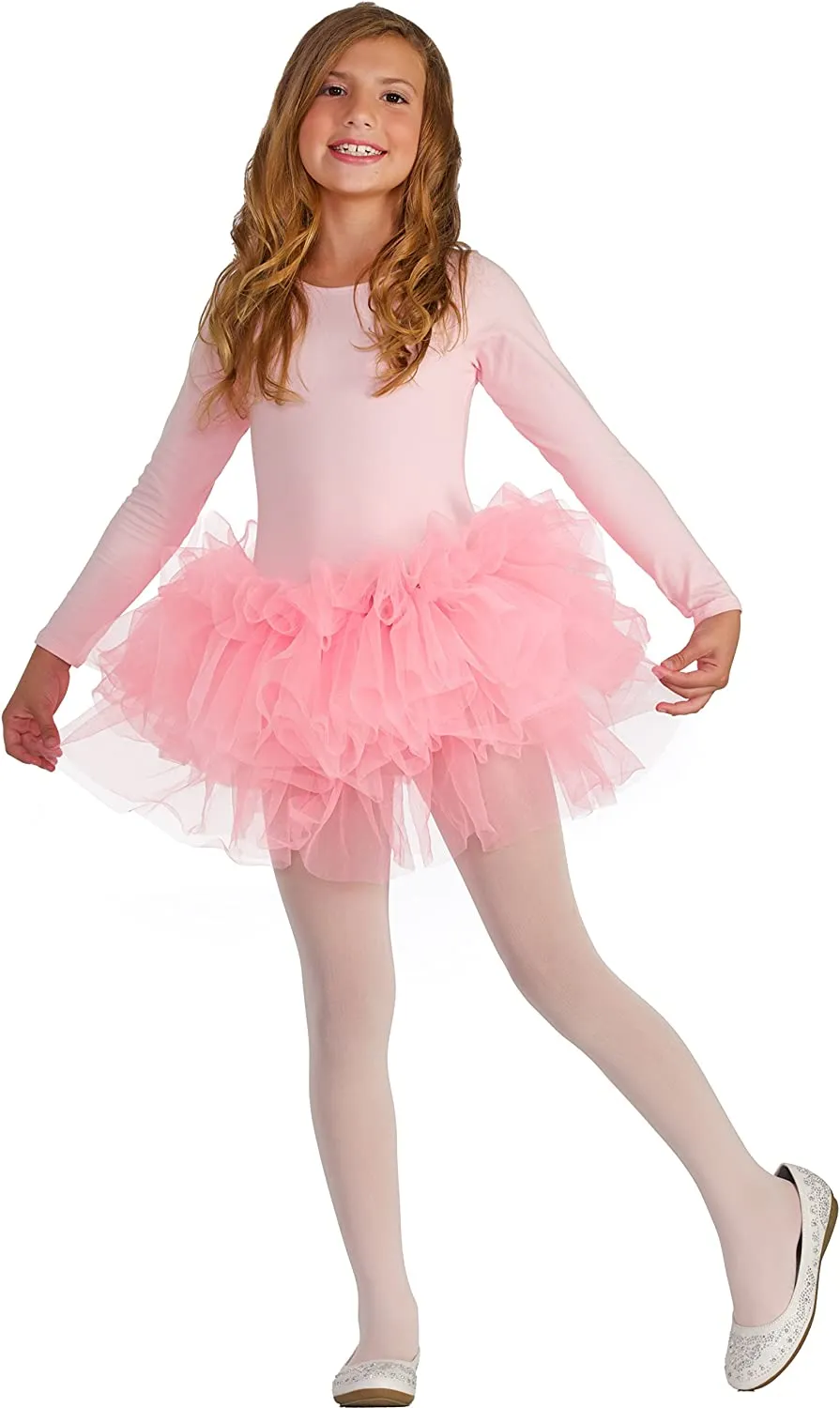 Kids Pink Fluffy Tutu Costume