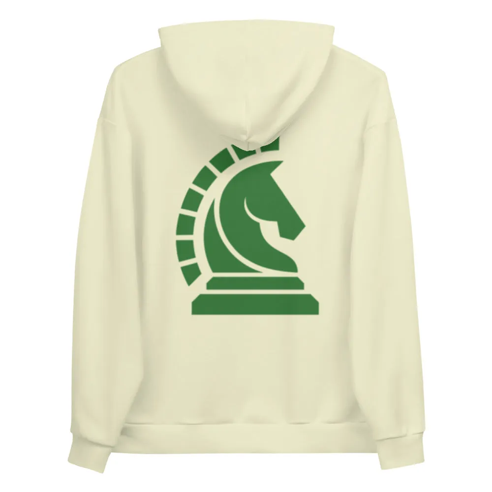 KNIGHT MOTIF PULLOVER HOODIE - BUTTERCREAM