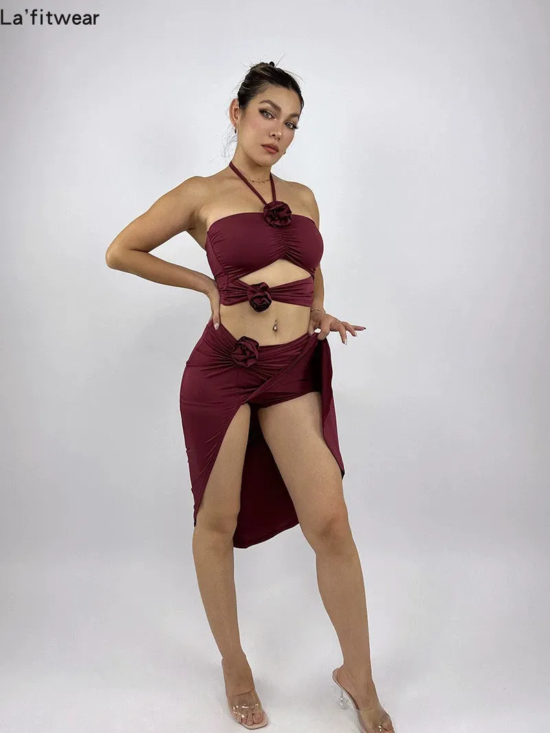 La Fitwear Set Rose Obsession Burgundy