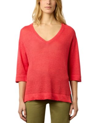 Lee V Neck Linen Sweater