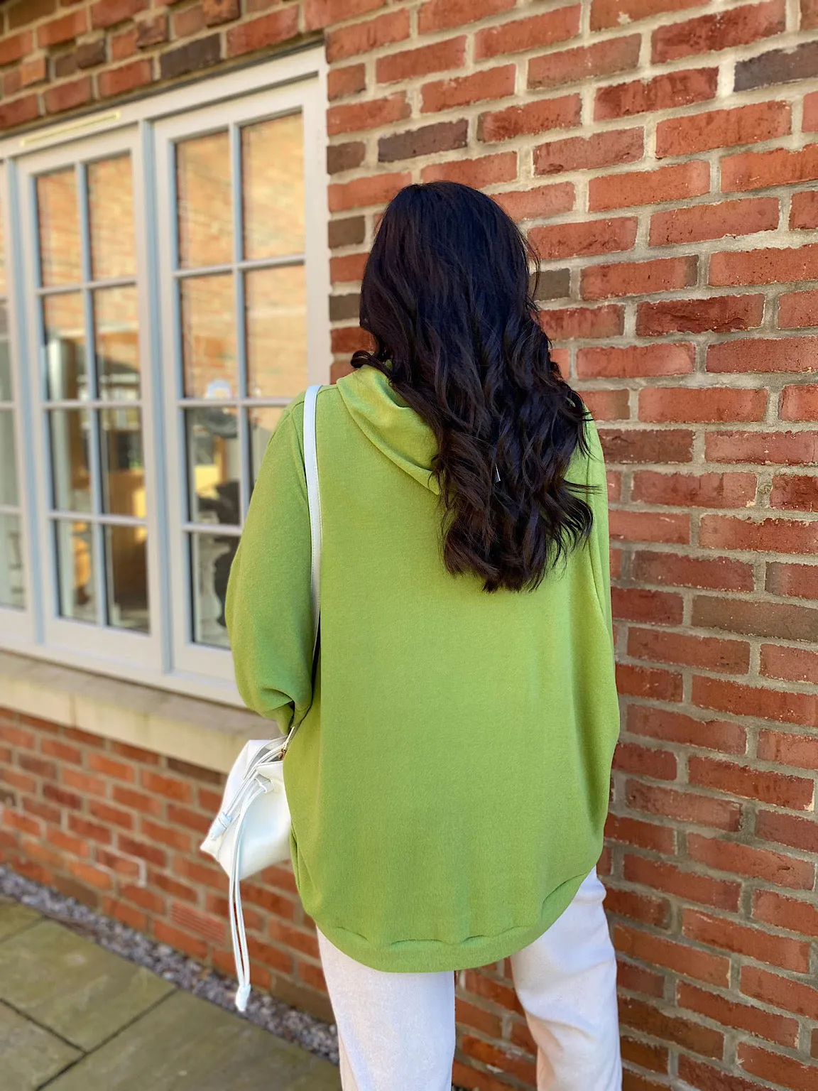 Lime Soft Knit Hoodie Lucy