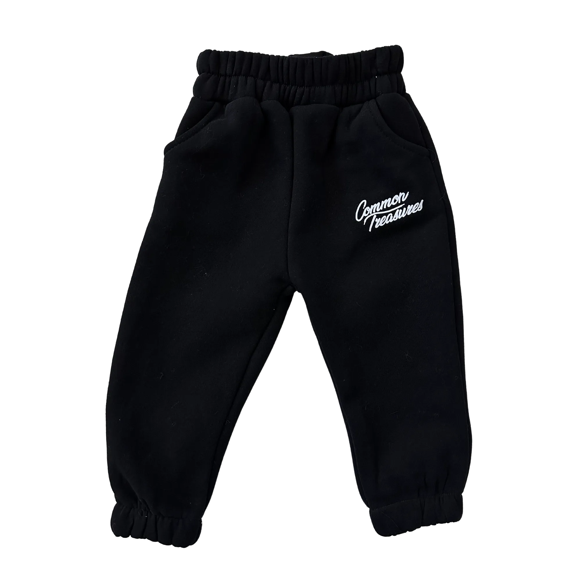 Little Kids Hoodie + Jogger (2-Piece) Set - Black