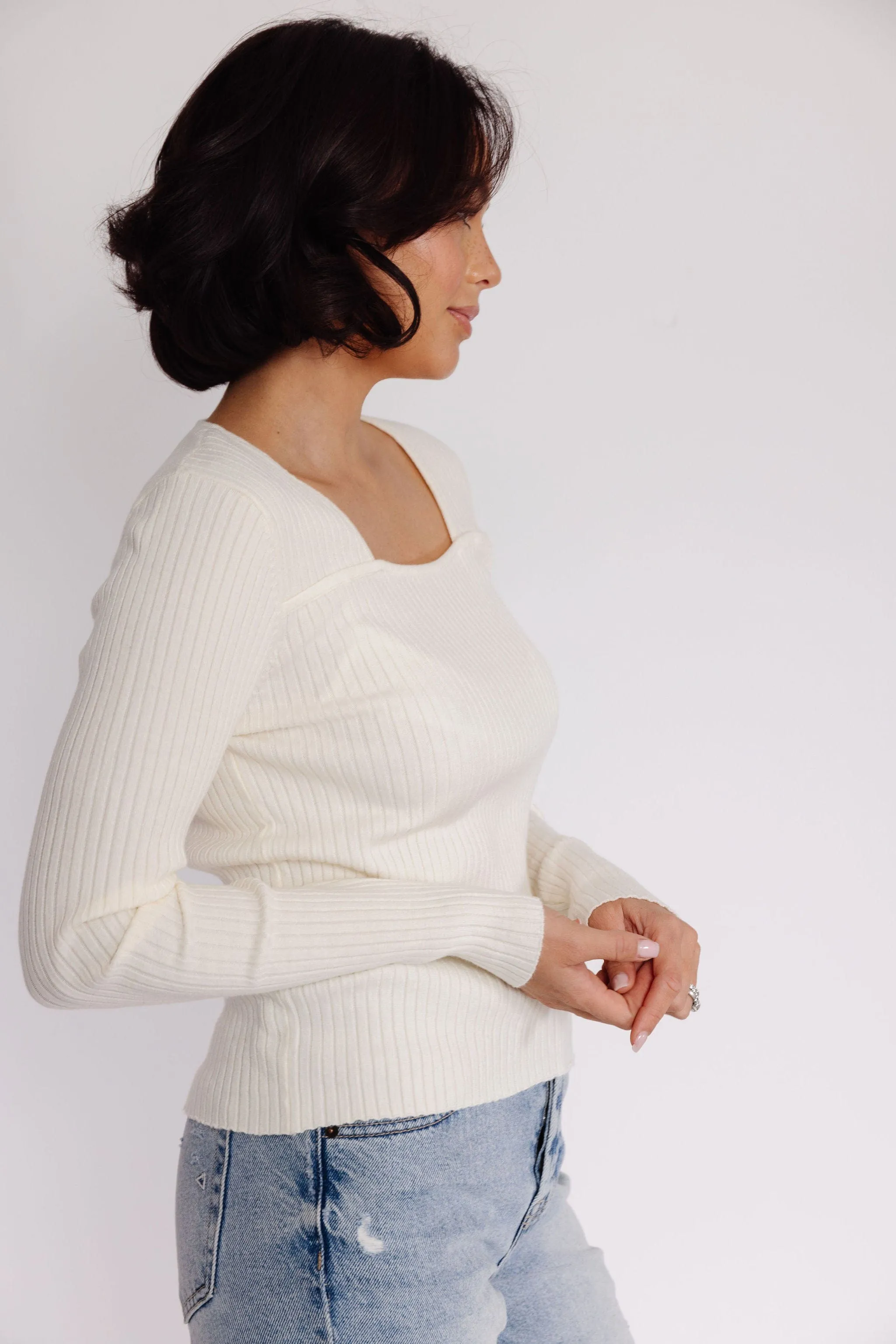 Mara Sweater in Ivory