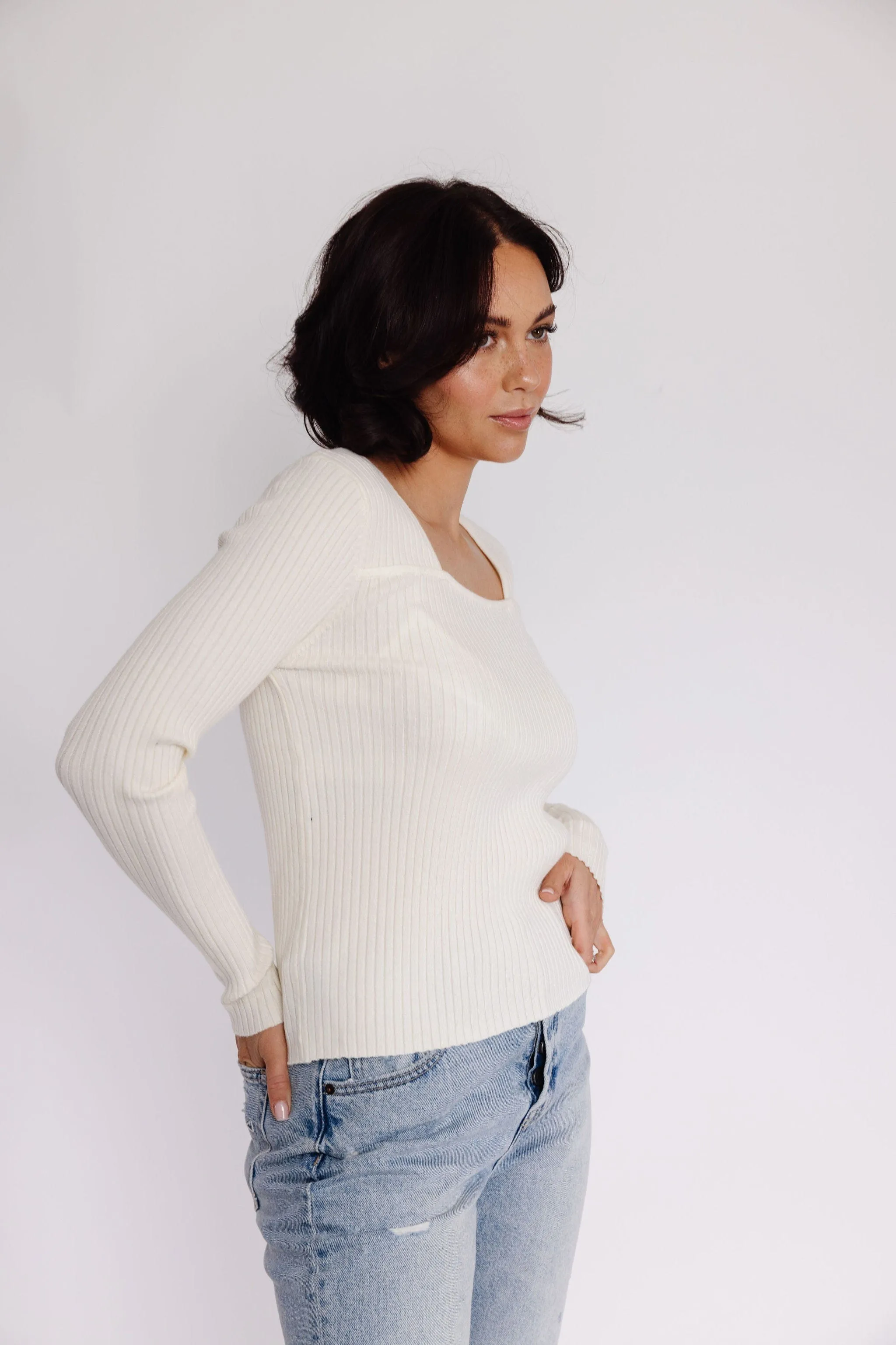 Mara Sweater in Ivory