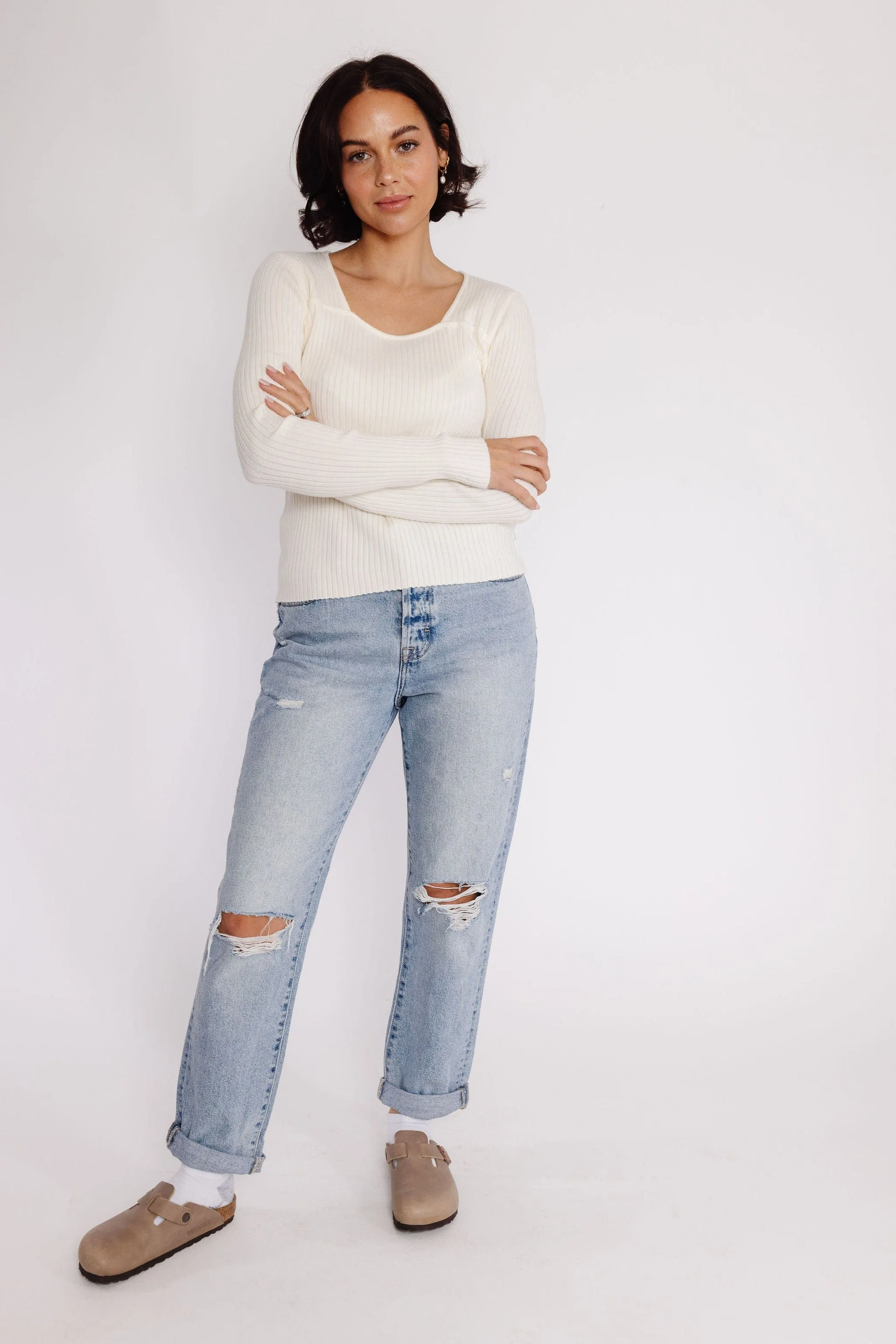 Mara Sweater in Ivory