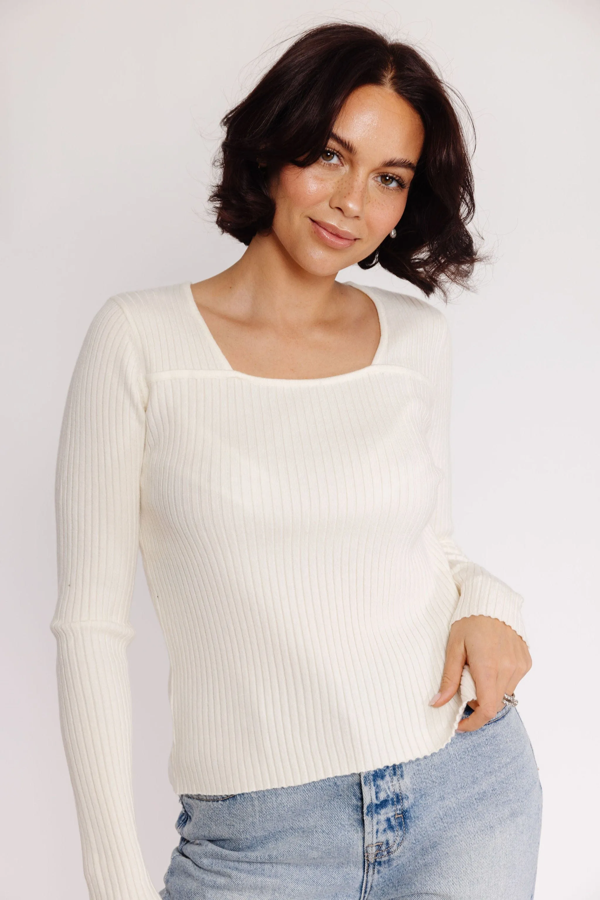 Mara Sweater in Ivory