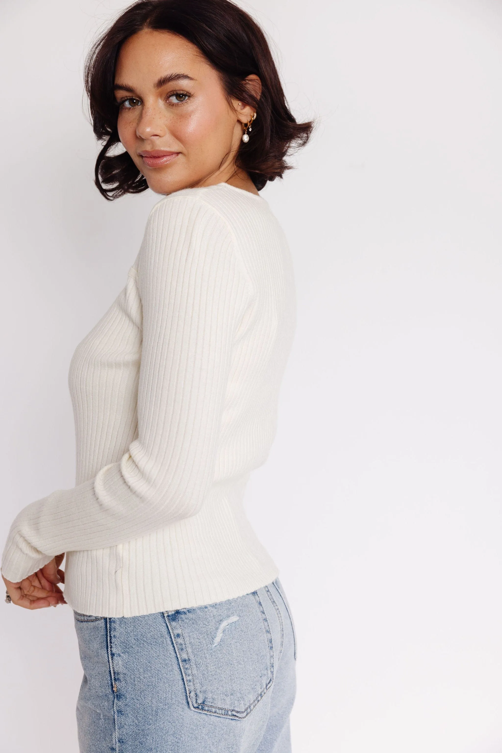 Mara Sweater in Ivory