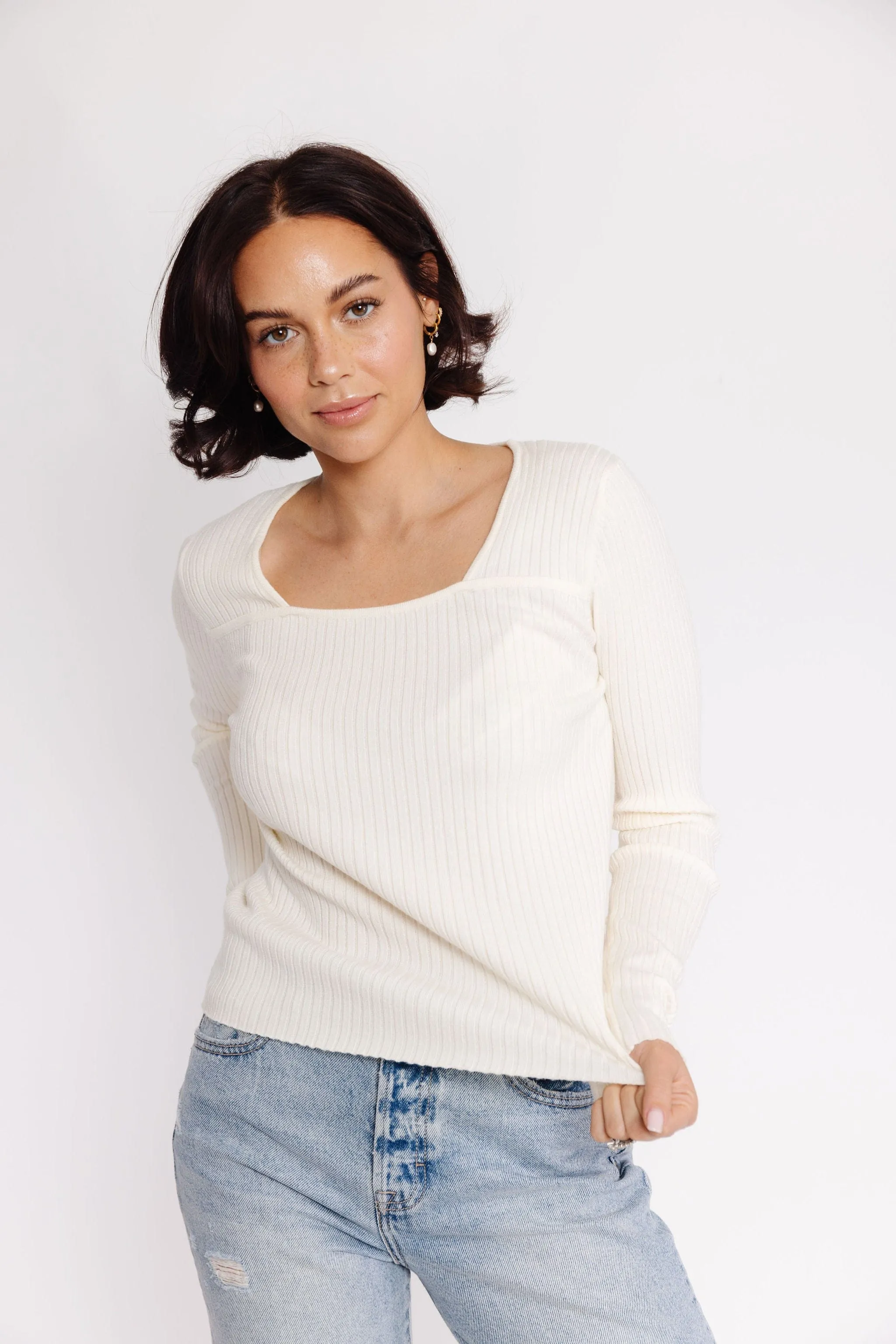 Mara Sweater in Ivory